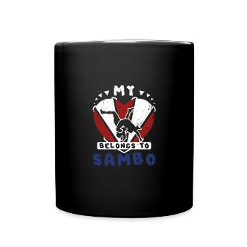 My heart belogns to Sambo - Full Colour Mug - black - Front