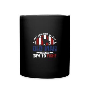 Let this Sambo old man show you how to fight - Full Colour Mug - black - Front