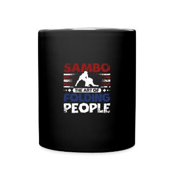 Sambo the art of folding people - Full Colour Mug - black - Front