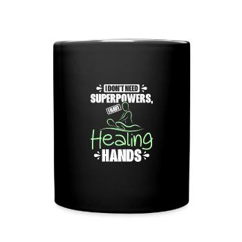 I have healing hands Massage therapist - Tasse einfarbig - Schwarz - Vorne