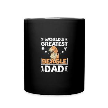 Le plus grand père beagle du monde - Mug uni - noir - Devant
