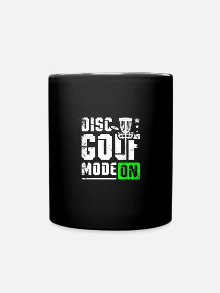 Discs golf mode on - Tasse einfarbig - Schwarz