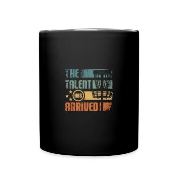Le talent est arrivé Discs golf - Mug uni - noir - Devant