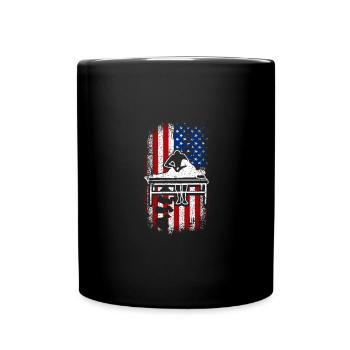 Usa american flag 4th of july Chiropractor - Full Colour Mug - black - Front