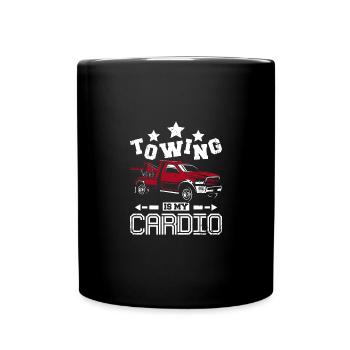 Le remorquage est mon chauffeur de dépanneuse cardio - Mug uni - noir - Devant