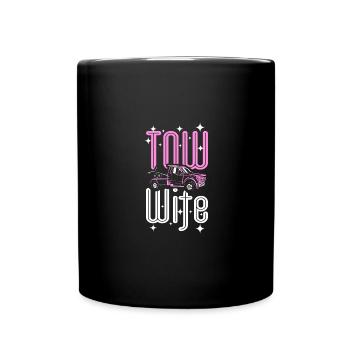 Femme de remorquage, femme de conducteur de dépanneuse - Mug uni - noir - Devant