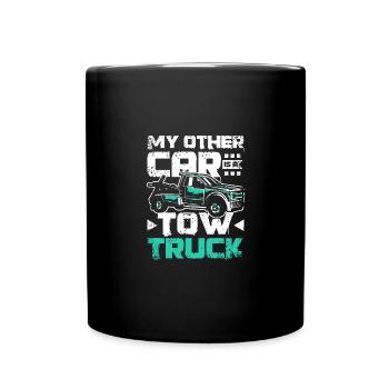 Mon autre voiture est une dépanneuse - Mug uni - noir - Devant