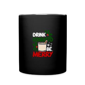 Puerto Rico Christmas Drink coquito be berry - Full Colour Mug - black - Front