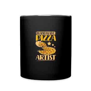 Artiste pizzaïolo fait à la main - Mug uni - noir - Devant