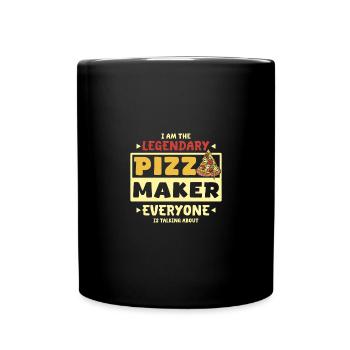 I am the legendary pizza maker - Full Colour Mug - black - Front