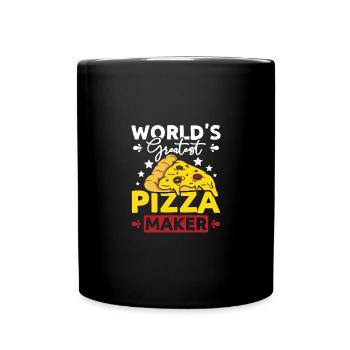 Worlds greatest pizza maker - Full Colour Mug - black - Front