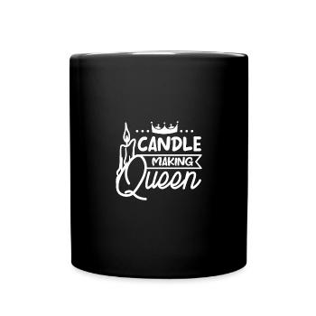Reine de la fabrication de bougies - Mug uni - noir - Devant