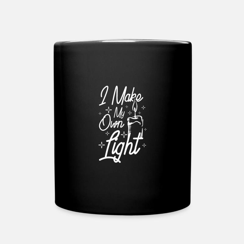I make my own light, candle making - Tasse einfarbig - Schwarz