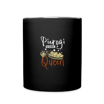Pierogi making queen - Full Colour Mug - black - Front