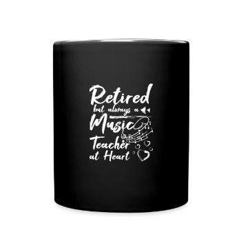 Retraité mais toujours professeur de musique dans l’âme - Mug uni - noir - Devant