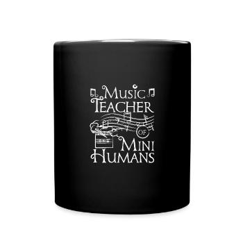 Professeur de musique de l’homme - Mug uni - noir - Devant