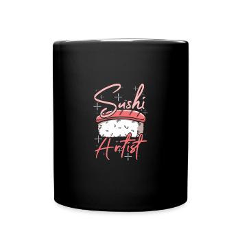 Sushi artist - Tasse einfarbig - Schwarz - Vorne