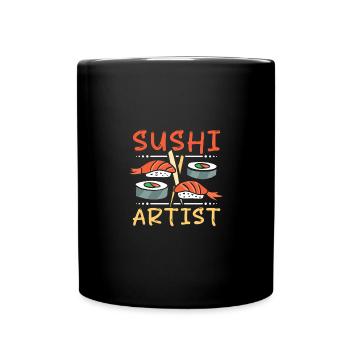 Sushi making Sushi artist - Tasse einfarbig - Schwarz - Vorne