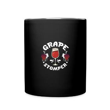 Wine making grape stomper - Tasse einfarbig - Schwarz - Vorne