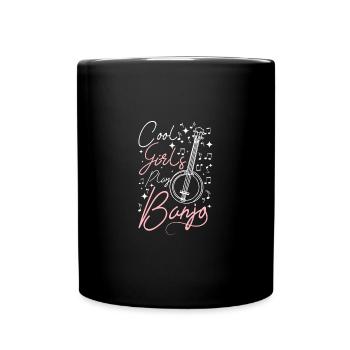 Des filles cool jouent du banjo - Mug uni - noir - Devant