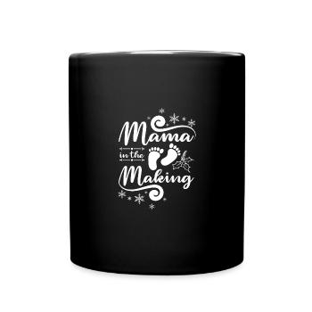 Maman, Mère, Maman de Noël en devenir - Mug uni - noir - Devant