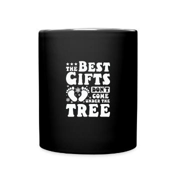 Christmas pregnant baby best gift - Tasse einfarbig - Schwarz - Vorne