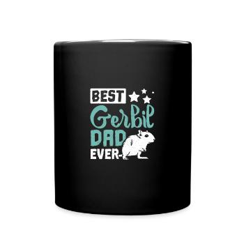 Fathers day Best gerbil dad ever - Full Colour Mug - black - Front