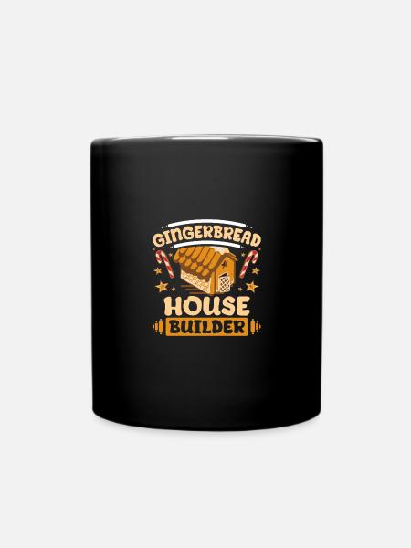 Christmas Gingerbread house builder - Tasse einfarbig - Schwarz