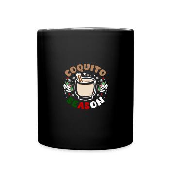 Porto Rico Noël, saison du coquito - Mug uni - noir - Devant