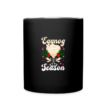 Eggnog season - Full Colour Mug - black - Front