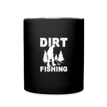 Treasure Hunting Vintage Dirt Fishing - Full Colour Mug - black - Front