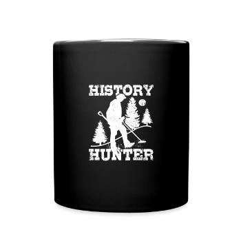 Chasseur de l’histoire de la pêche sur terre - Mug uni - noir - Devant