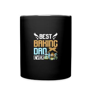 Fathers day best baking dad ever - Tasse einfarbig - Schwarz - Vorne