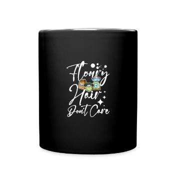 Baking bread floury hair don't care - Tasse einfarbig - Schwarz - Vorne