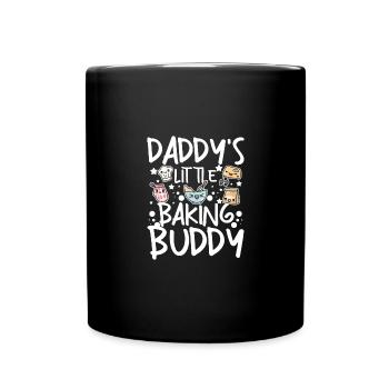 Le petit copain de pâtisserie de papa pour enfants - Mug uni - noir - Devant