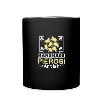 Handmade pierogi artist - Full Colour Mug - black - Front