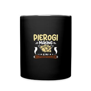Pierogi making is my superpower - Full Colour Mug - black - Front