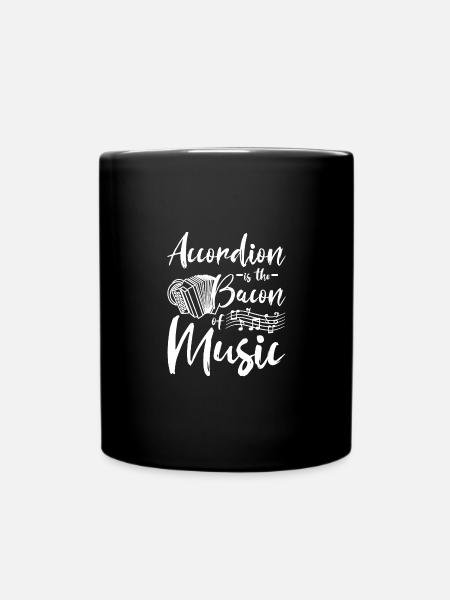 Accordion is the bacon of music - Tasse einfarbig - Schwarz