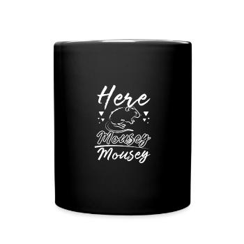 Ici souris souris gerbilles - Mug uni - noir - Devant