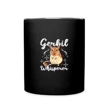Gerbil whisperer - Full Colour Mug - black - Front