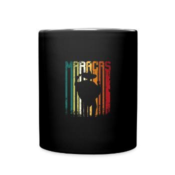Mexico Retro Vintage Maracas - Full Colour Mug - black - Front