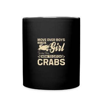 Let this girl show you how to catch crabs - Full Colour Mug - black - Front
