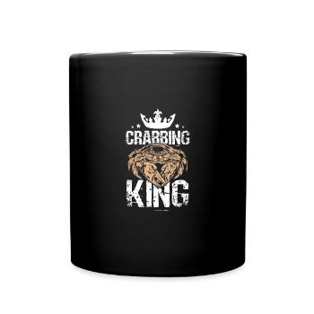 Crab fishing Crabbing king - Full Colour Mug - black - Front