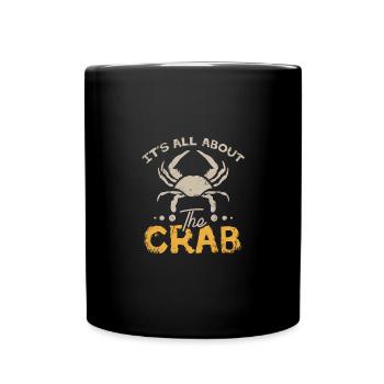 Crabbing It's all about the crab - Tasse einfarbig - Schwarz - Vorne