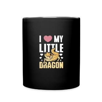 I love my little bearded dragon - Full Colour Mug - black - Front