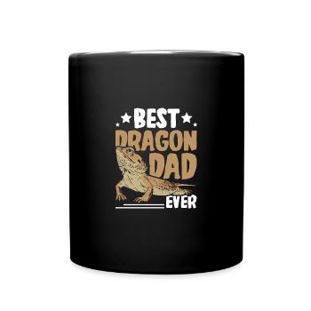 Fête des pères Le meilleur papa dragon barbu de tous les temps - Mug uni - noir - Devant