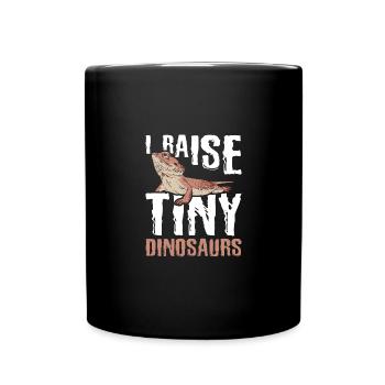 J’élève de minuscules dinosaures barbus dragon - Mug uni - noir - Devant