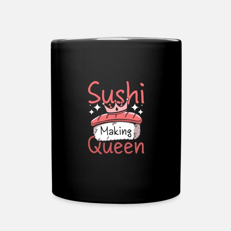 Reine de la fabrication des sushis - Mug uni - noir