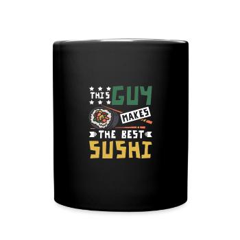 This guy makes the best sushi - Tasse einfarbig - Schwarz - Vorne