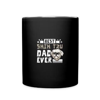 Fathers day Best shih tzu dad ever - Tasse einfarbig - Schwarz - Vorne